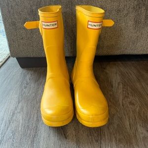 Yellow Hunter Rainboots
